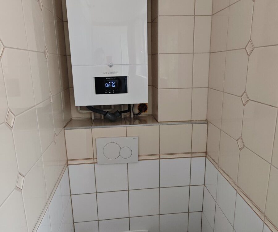 Rénovation de salle de bains, WC et remplacement de chaudière gaz à condensation Bischheim