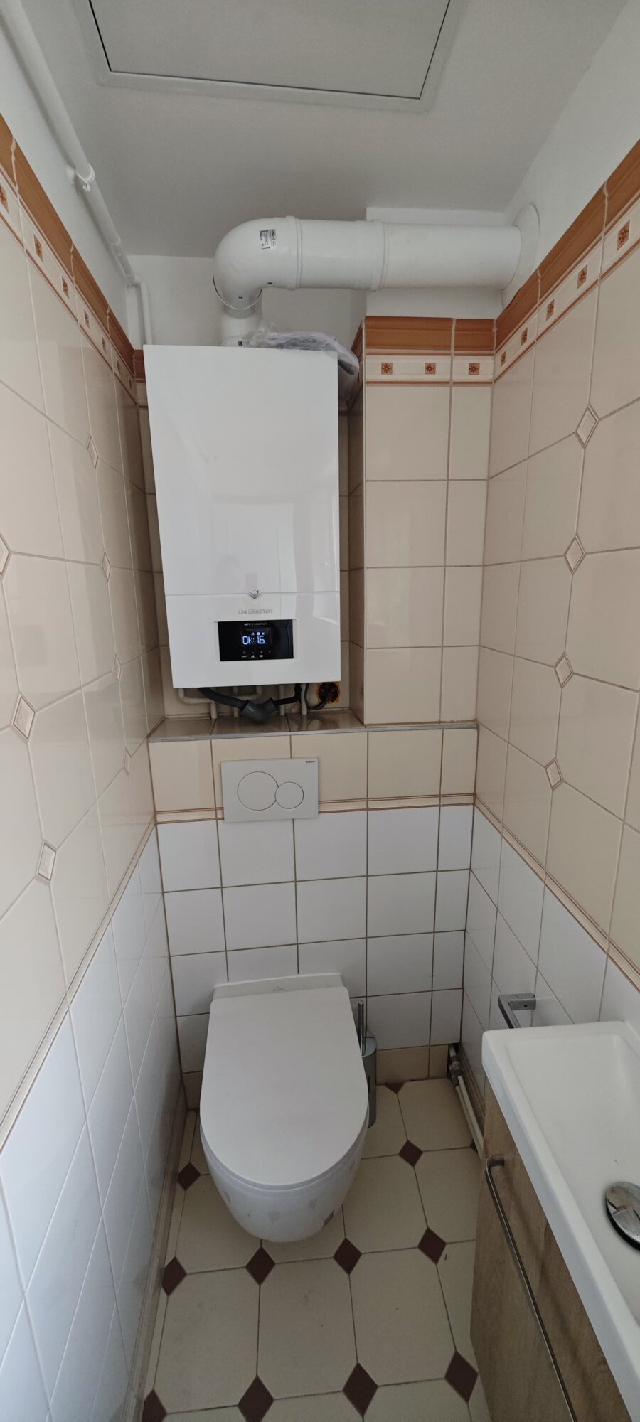 Rénovation de salle de bains, WC et remplacement de chaudière gaz à condensation Bischheim